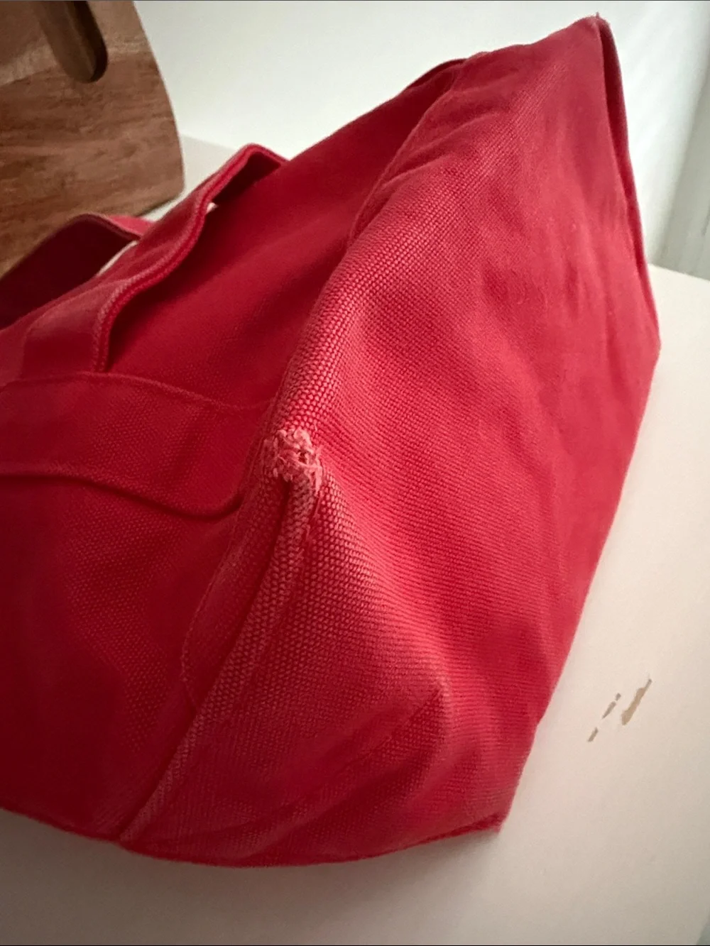 Marimekko Red Canvas Vintage Mini Tote AS IS